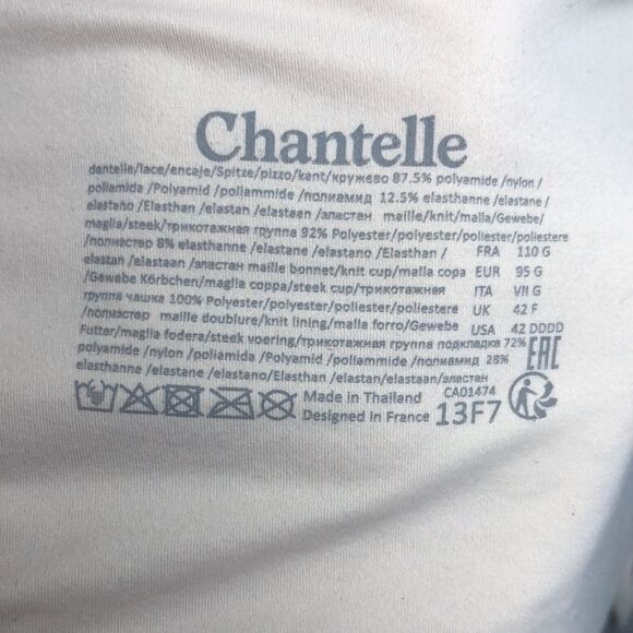 Chantelle Tan Norah Spacer Underwire Bra 42DDDD NWOT - Picture 7 of 7